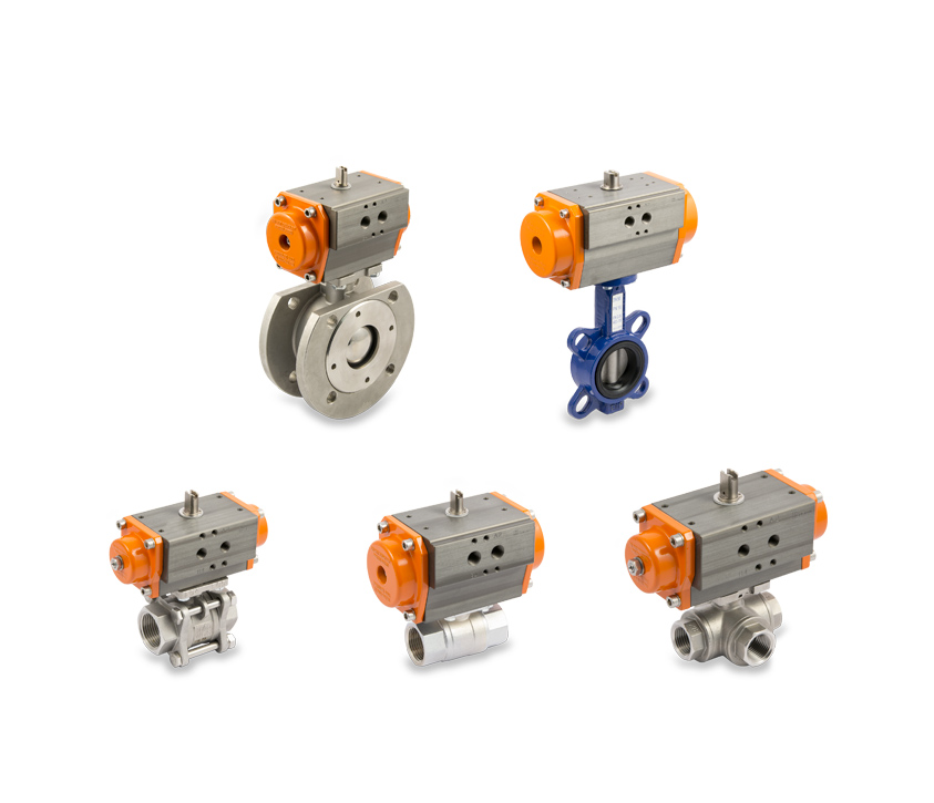 Actuated valves Series RV-FLUID Metal Work