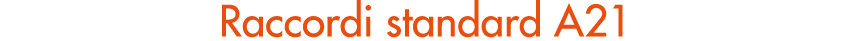 Raccordi standard A21