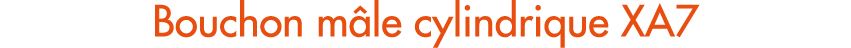 Bouchon m le cylindrique XA7